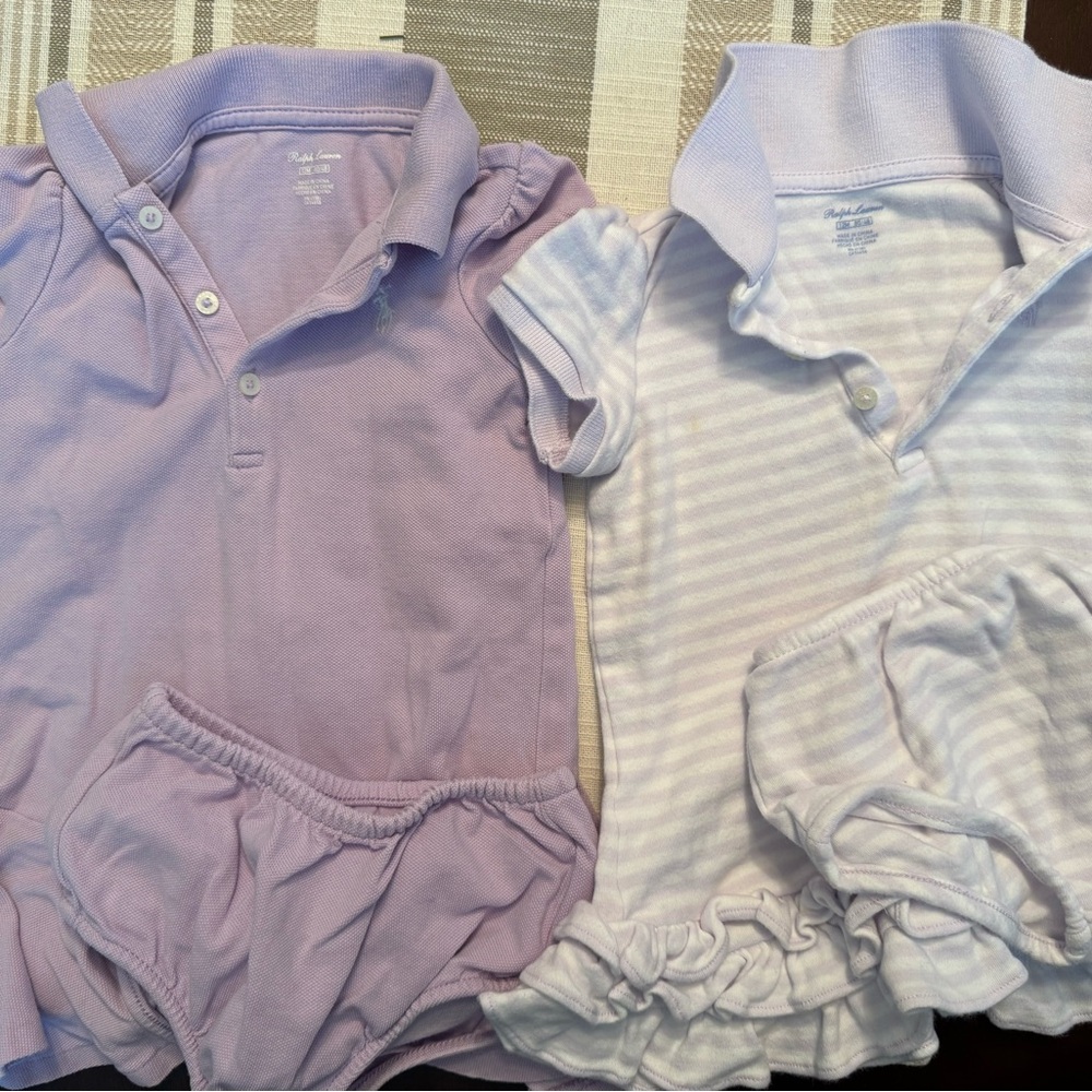 Ralph Lauren Soft Lavender Baby Top
